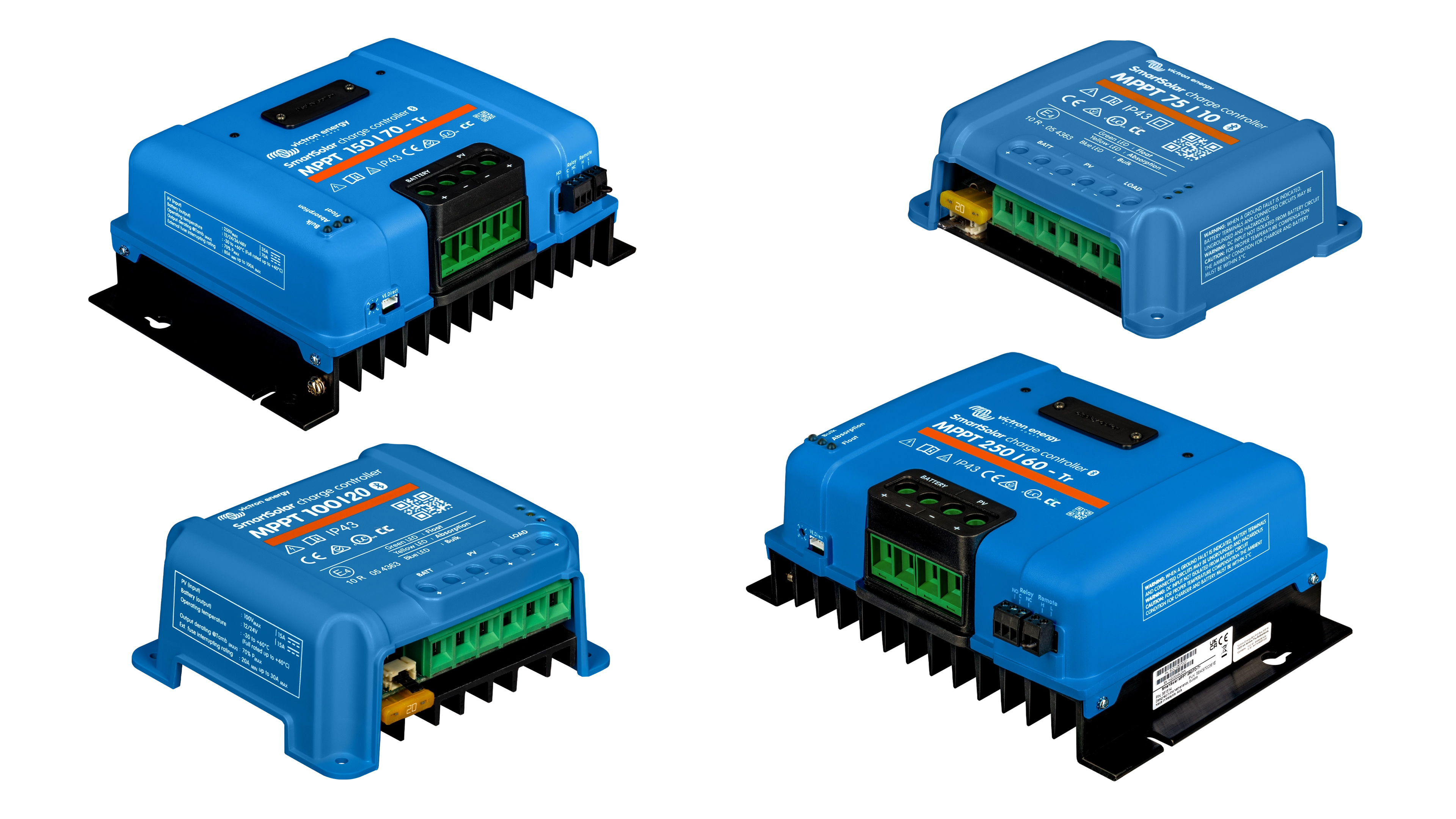 VE.Direct Product Image High quality photo of the four VE.Direct case styles. Photographed by Current Connected