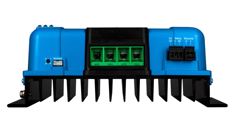 High quality photo of the Victron - SCC125060221 - SmartSolar MPPT VE.Direct Charge Controller-150V 70A - Front View. Photographed by Current Connected