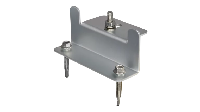 Z-Bracket Solar Panel Mounting Hardware Set, 4 Pack, Mounts One Solar Panel to Roof or Wall