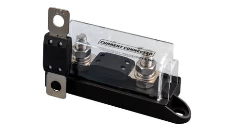 X AUTOHAUX 200A Battery Fuse Terminal Block - 58V Max, M8 Stud, For Car, Boat, RV Electrical Systems