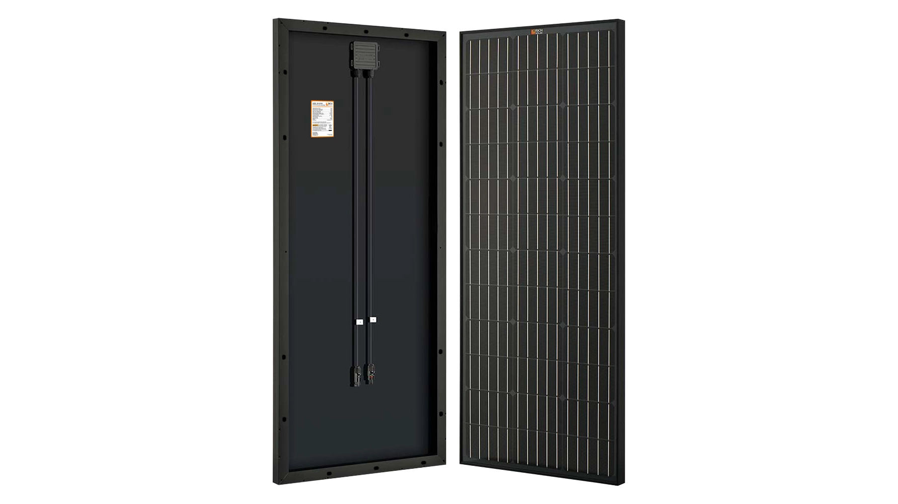 Rich Solar Panel - 100W Mega Mono Black Rich Solar 100 Watt Solar Panels - Mega Mono Black