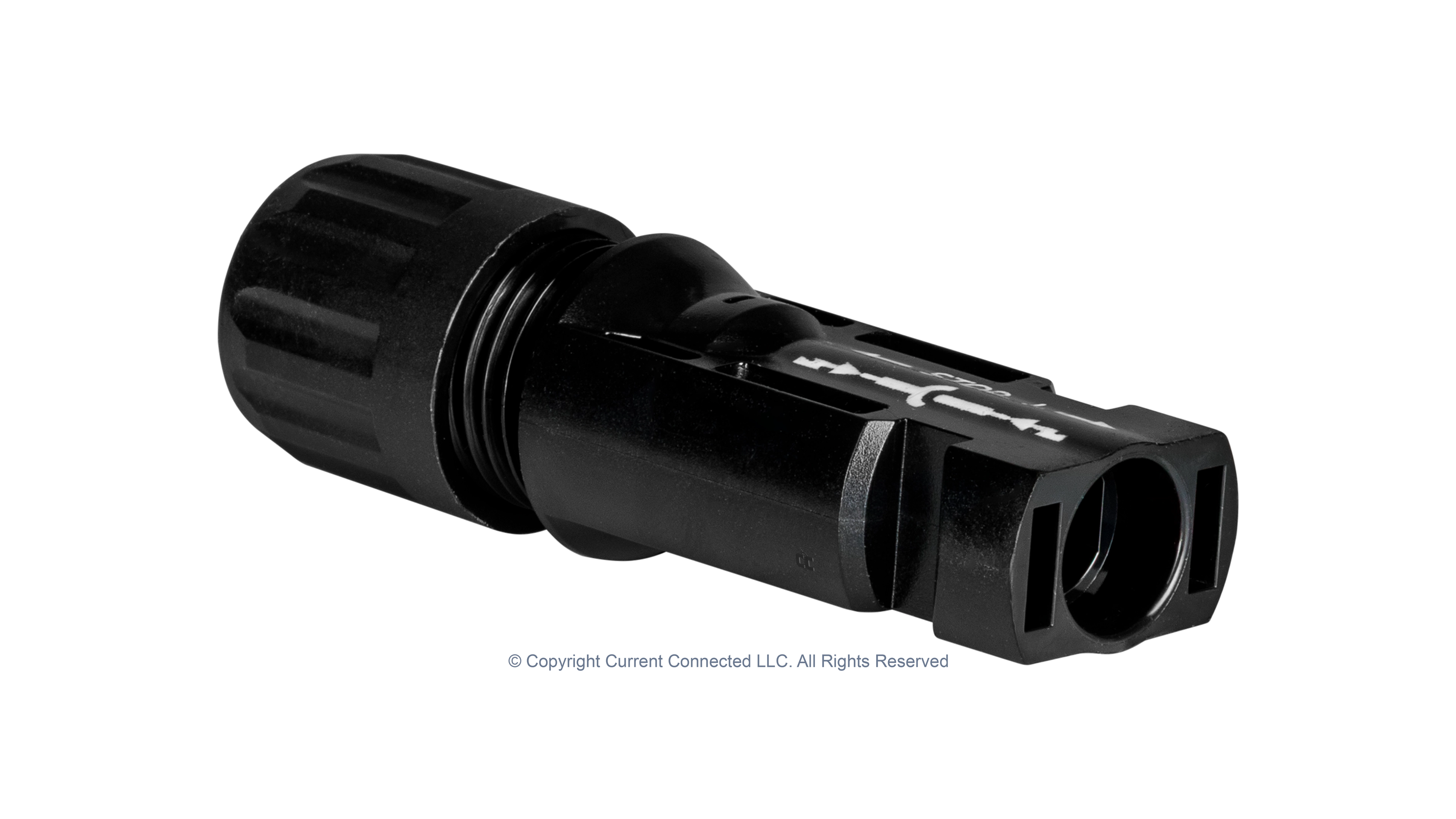 Staubli - KITMC4-5PK - MC4 Connectors 5 Pack - Socket Single Front Angle High quality photo of the Staubli - KITMC4-5PK - MC4 Connectors 5 Pack - Socket Connector Angle View photographed by Current Connected