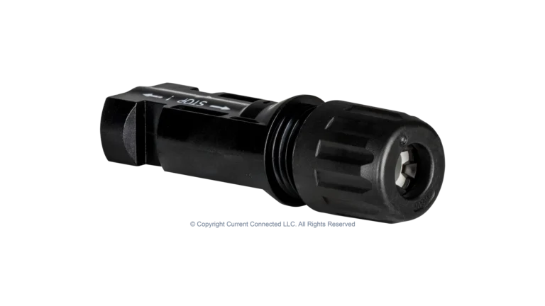 High quality photo of the Staubli - KITMC4-5PK - MC4 Connectors 5 Pack - Connector Back Angle View photographed by Current Connected