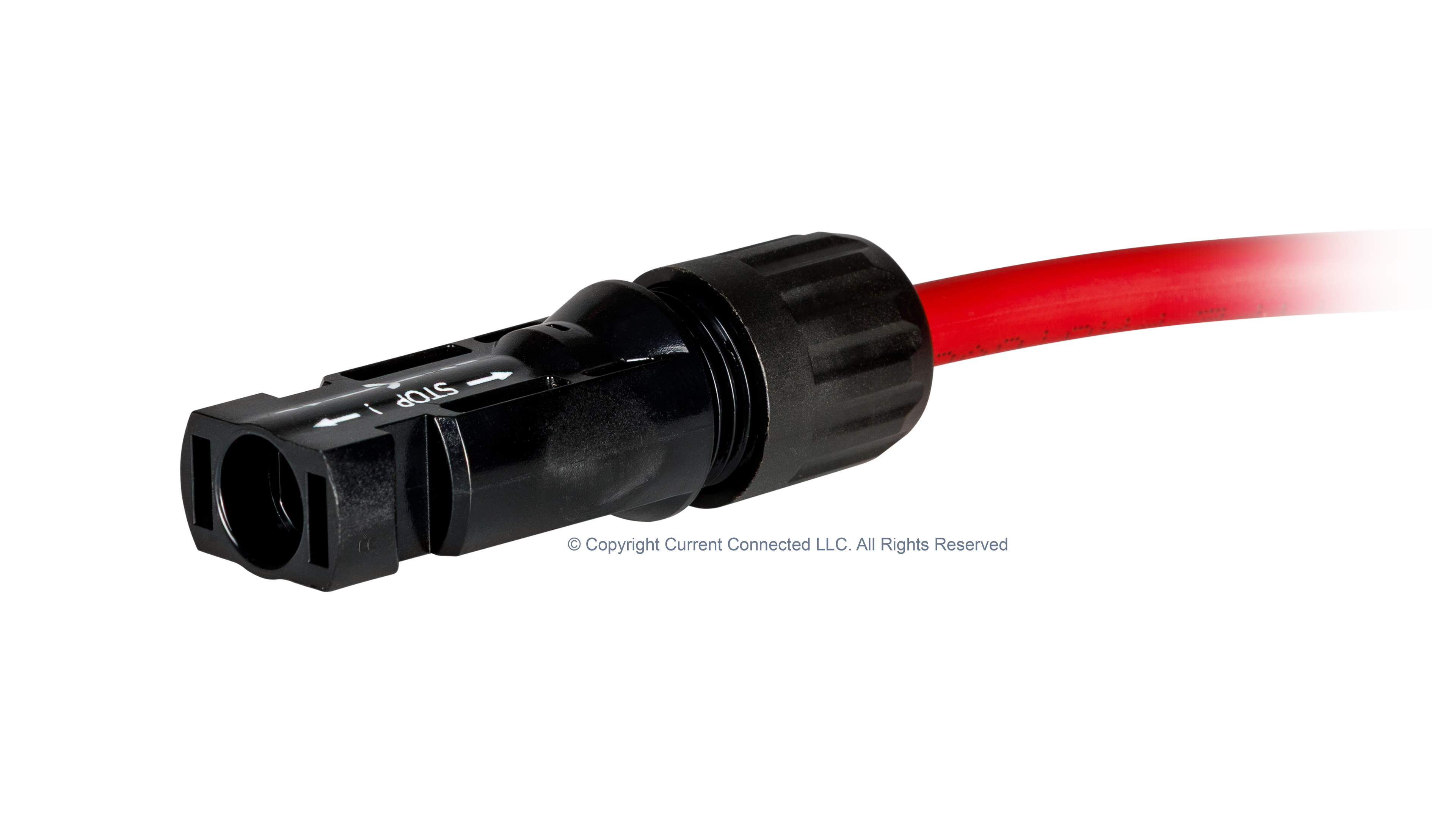 Staubli - KITMC4-5PK - MC4 Connectors 5 Pack - socket Single on Wire High quality photo of the Staubli - KITMC4-5PK - MC4 Connectors 5 Pack prong Single socket Plug on PV Cable photographed by Current Connected