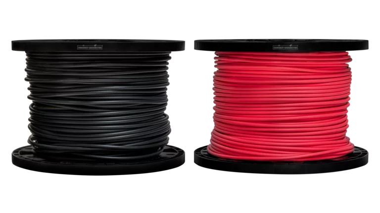 10 AWG Solar PV Cable, Bulk 500Ft Spool of 103 Strand Red or Black XLP PV Wire, RHW-2 and USE-2 Applications