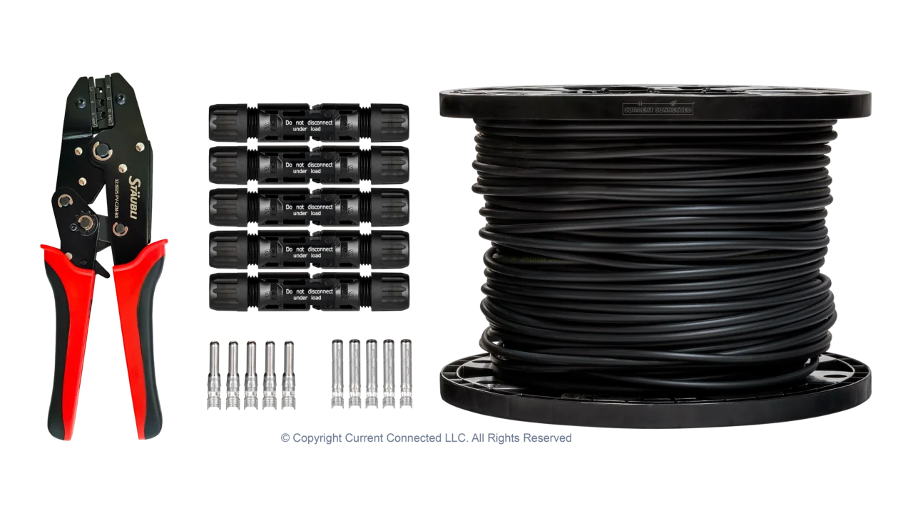 MOOKEERF Solar Panel Extension Cable - 10AWG 10FT Solar Wire With Female & Male - View #6