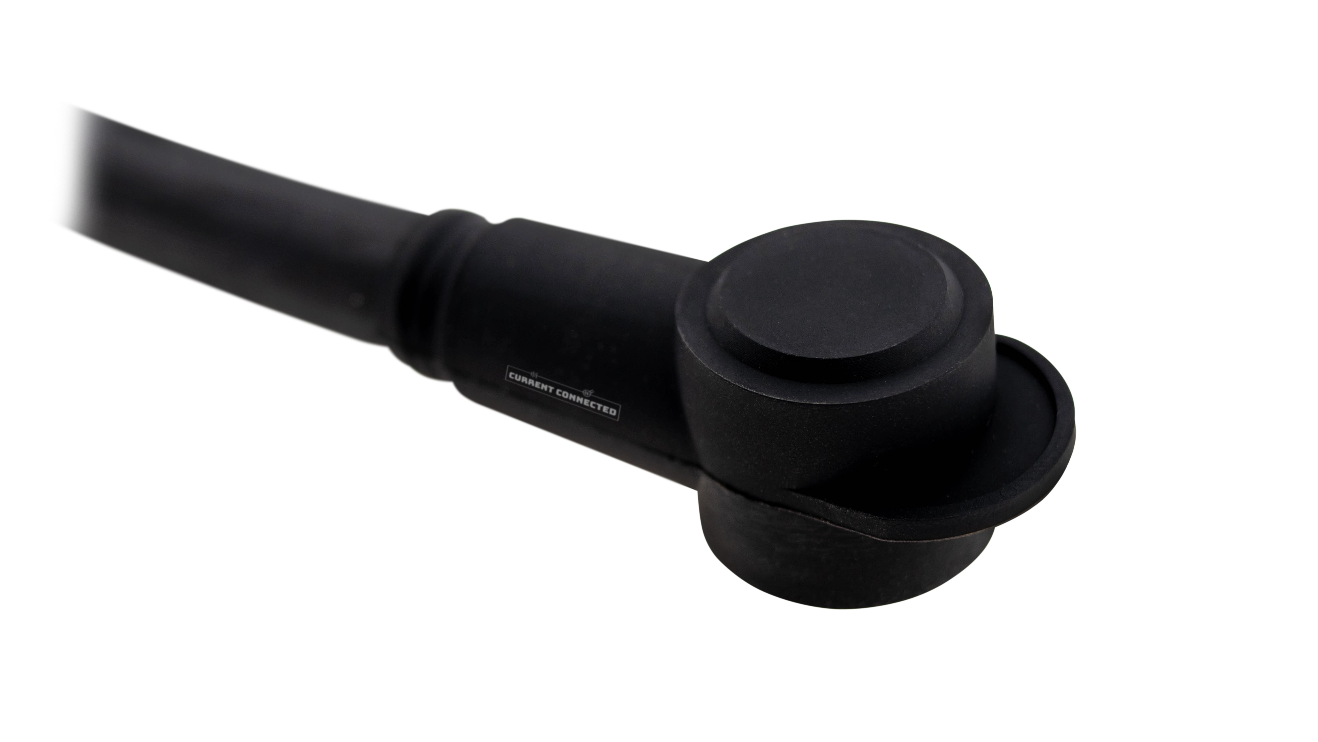 Single Black Angle w-Wire Silicone Battery Terminal Covers