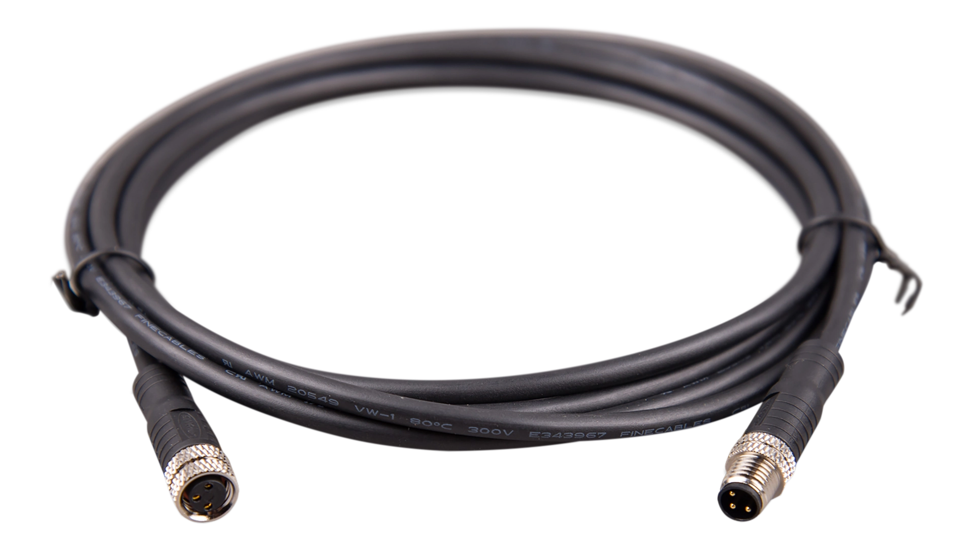 M8 circular connector Male/Female 3 pole cable 2m M8 Circular Connector for Victron Batteries