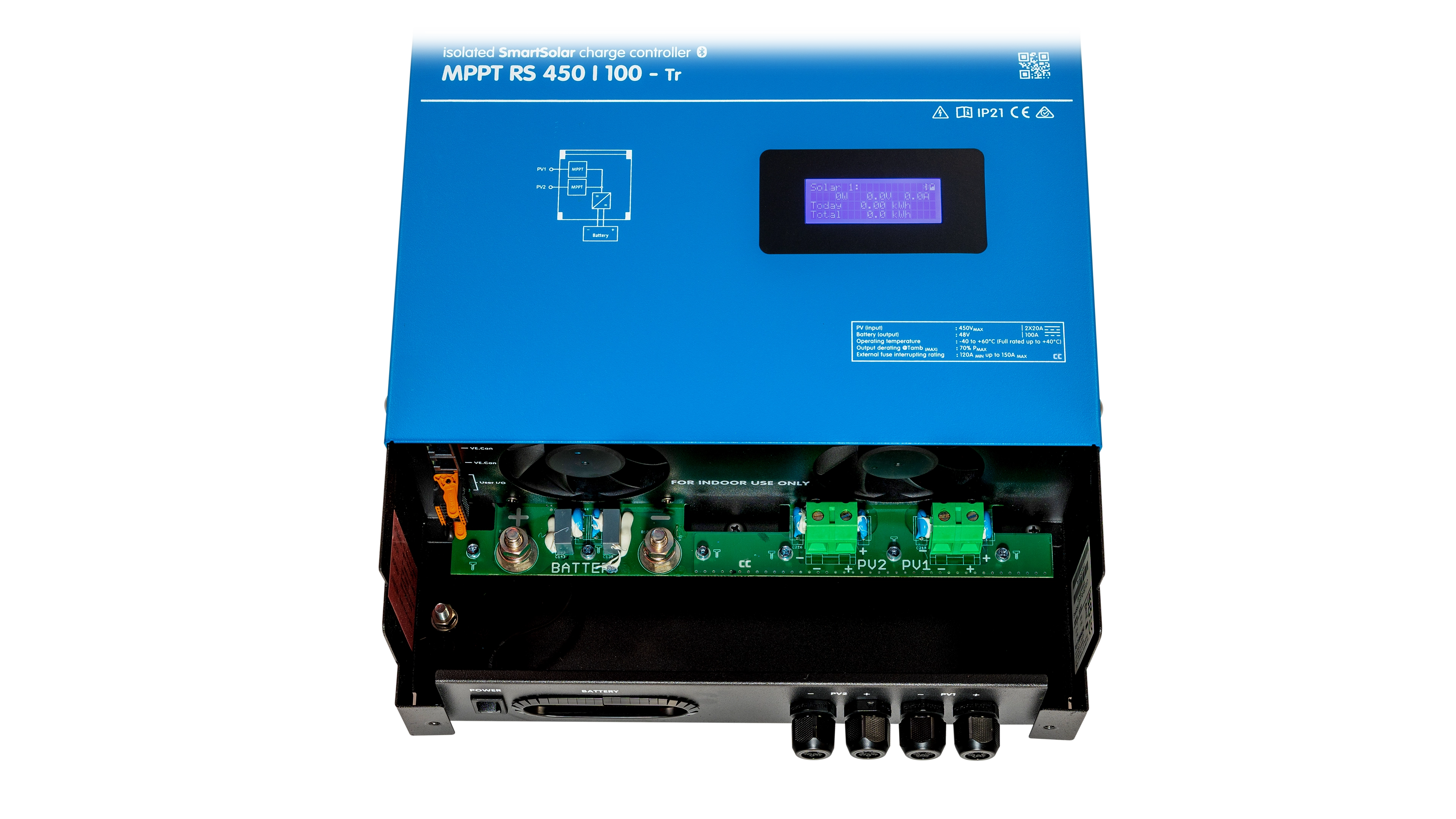 MPPT RS 450-100-Tr Victron MPPT RS 450V 100A Charge Controller Internal View