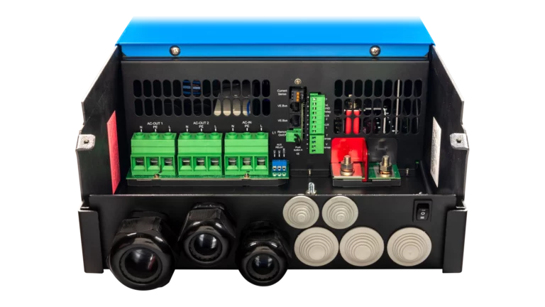 High quality photo of the Victron Energy - PMP482505110 - 48V MultiPlus-II 5kVA 120V Inverter-70A Charger - Internal View. Photographed by Current Connected