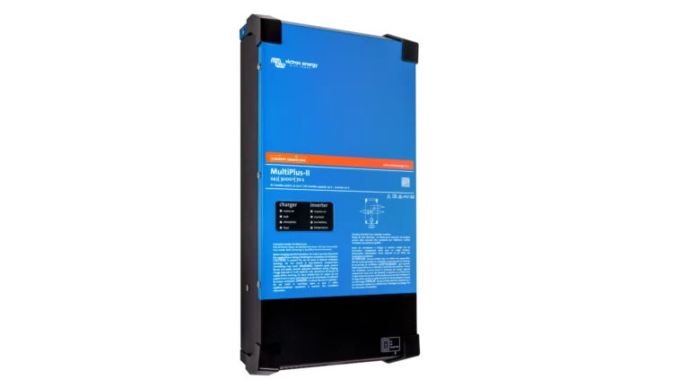 Victron Energy 24V MultiPlus-II 3kVA 2x120V Inverter 70A Charger. This is a Left view display of the inverter by Victron Energy with no background.