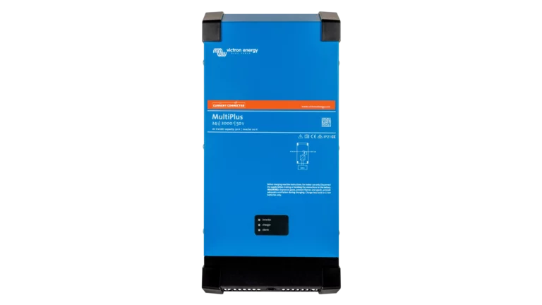 Victron Energy 24V MultiPlus 2kVA 120V Inverter 50A Charger (UL). This is a Front view display of the inverter by Victron Energy with no background.