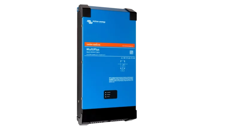 Victron Energy 24V MultiPlus 2kVA 120V Inverter 50A Charger (UL). This is a Left view display of the inverter by Victron Energy with no background.
