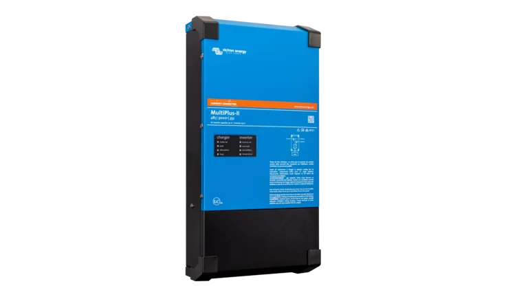 Victron Energy 48V MultiPlus-II 3kVA 120V Inverter 35A Charger - UL1741. This is a Left view display of the inverter by Victron Energy with no background.