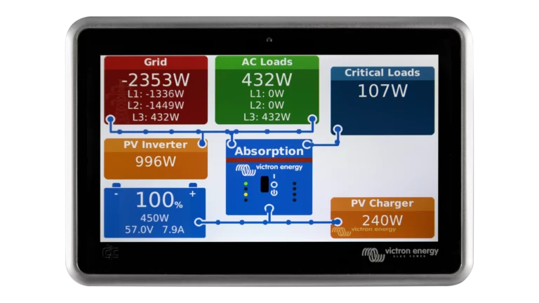 Victron Energy Ekrano GX System Controller, Connects Victron System to VRM Using WiFi or LAN Connection