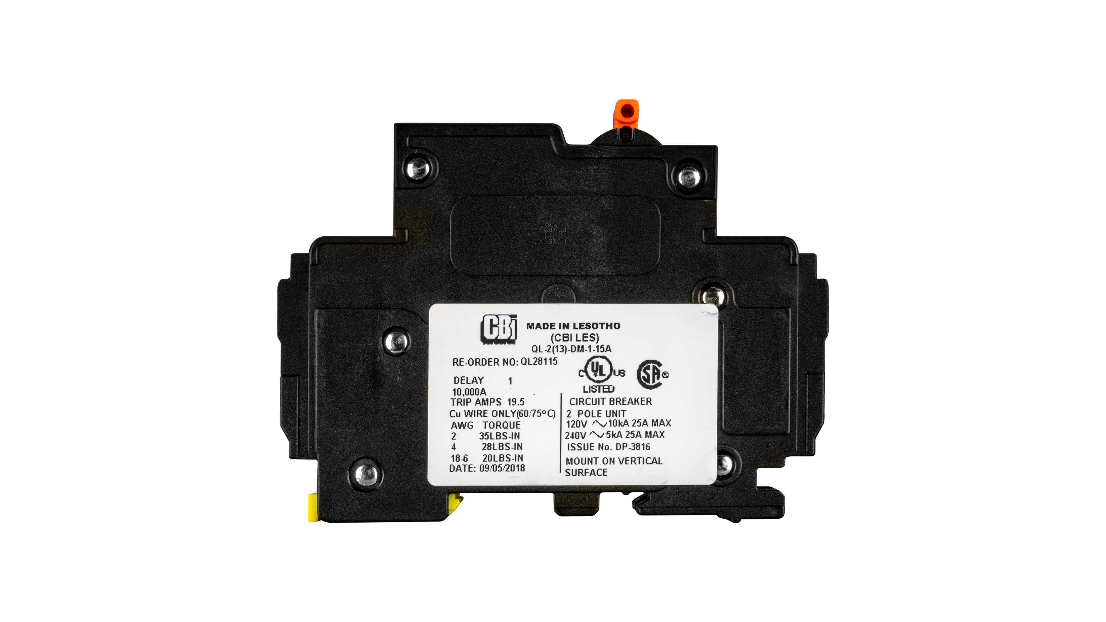 Single Pair Side copy MNEAC-2P circuit breakers