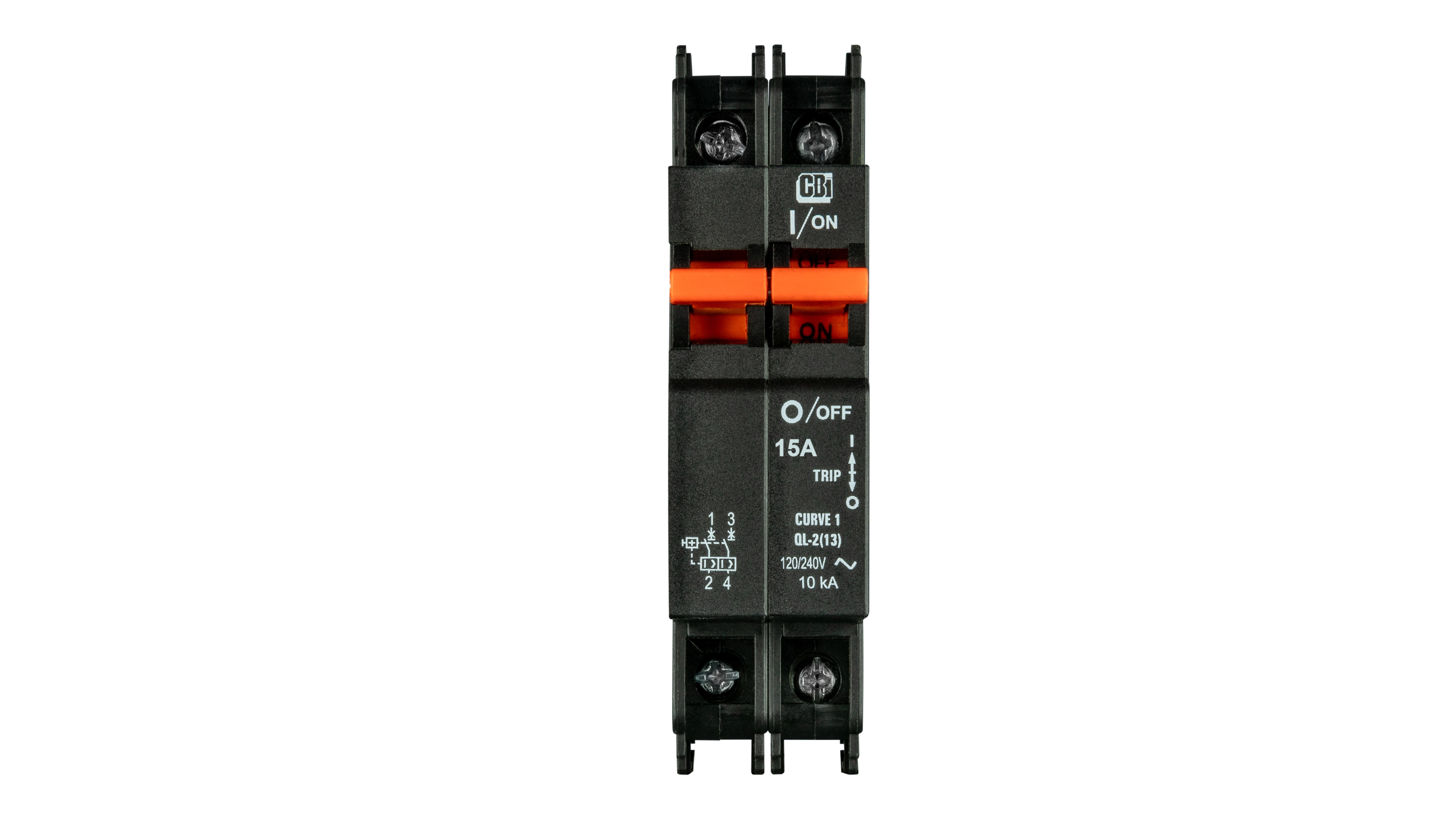 Single Pair 15A Top copy MNEAC-2P circuit breakers