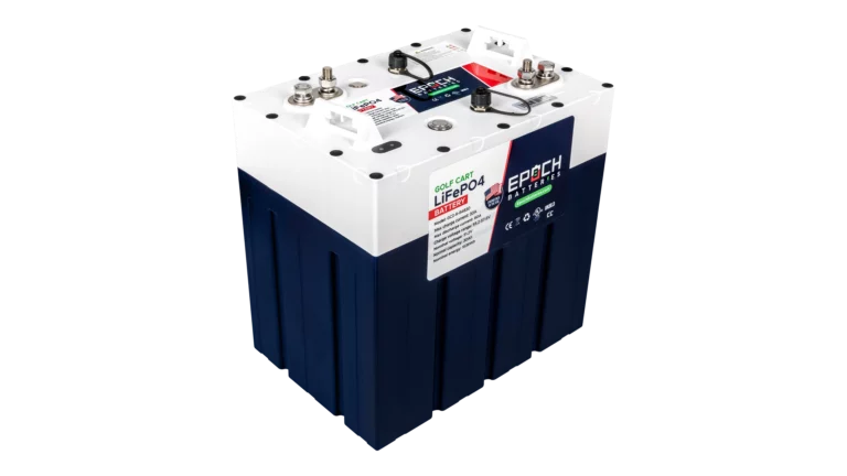 Epoch GC2 Series 48V 30Ah 1.54kWh LiFePO4 Battery, Group GC2 IP67 Lithium Battery for Boats, RVs, and Golf Carts