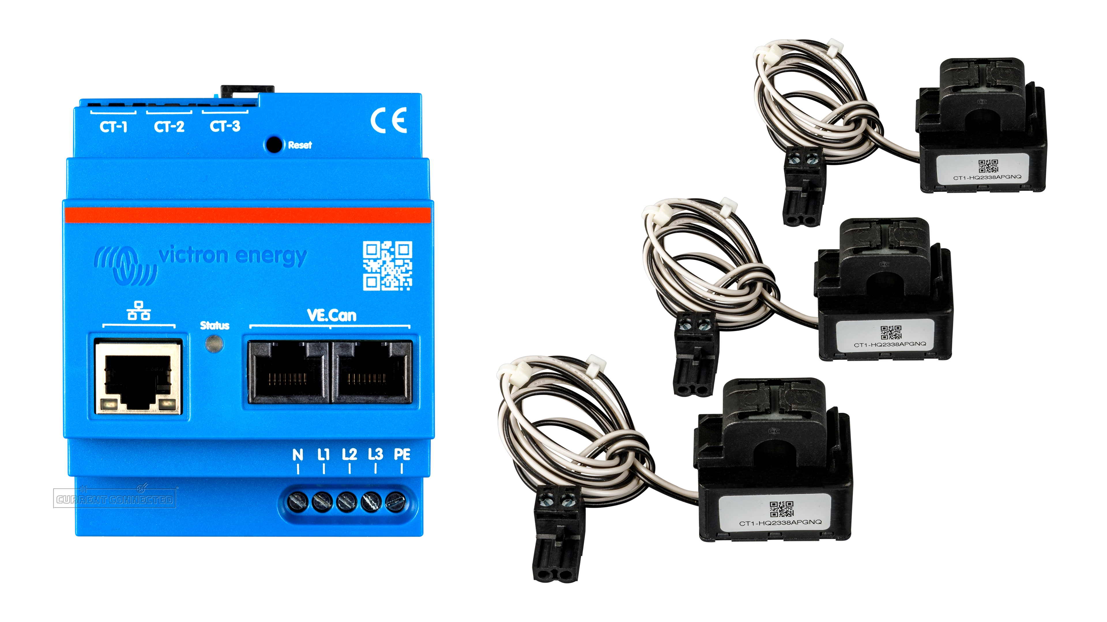 Energy Meter 3P75ct Front With Transformers