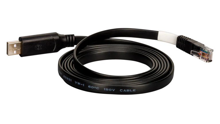 High quality photo of the EG4 - EG4SPRS485RWCLPLL - USB Read/Write Cable - Front View. Photographed by Current Connected