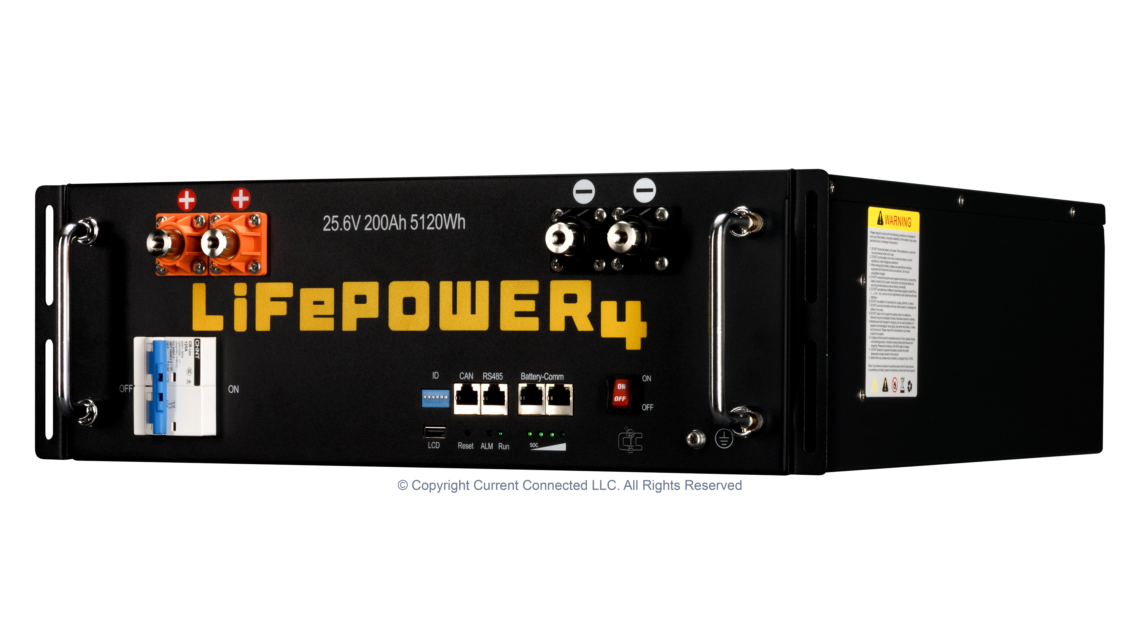 EG Lifepower4 24V ISO Right High quality photo of the EG Lifepower4 24V Angled Right View. Photographed by Current Connected