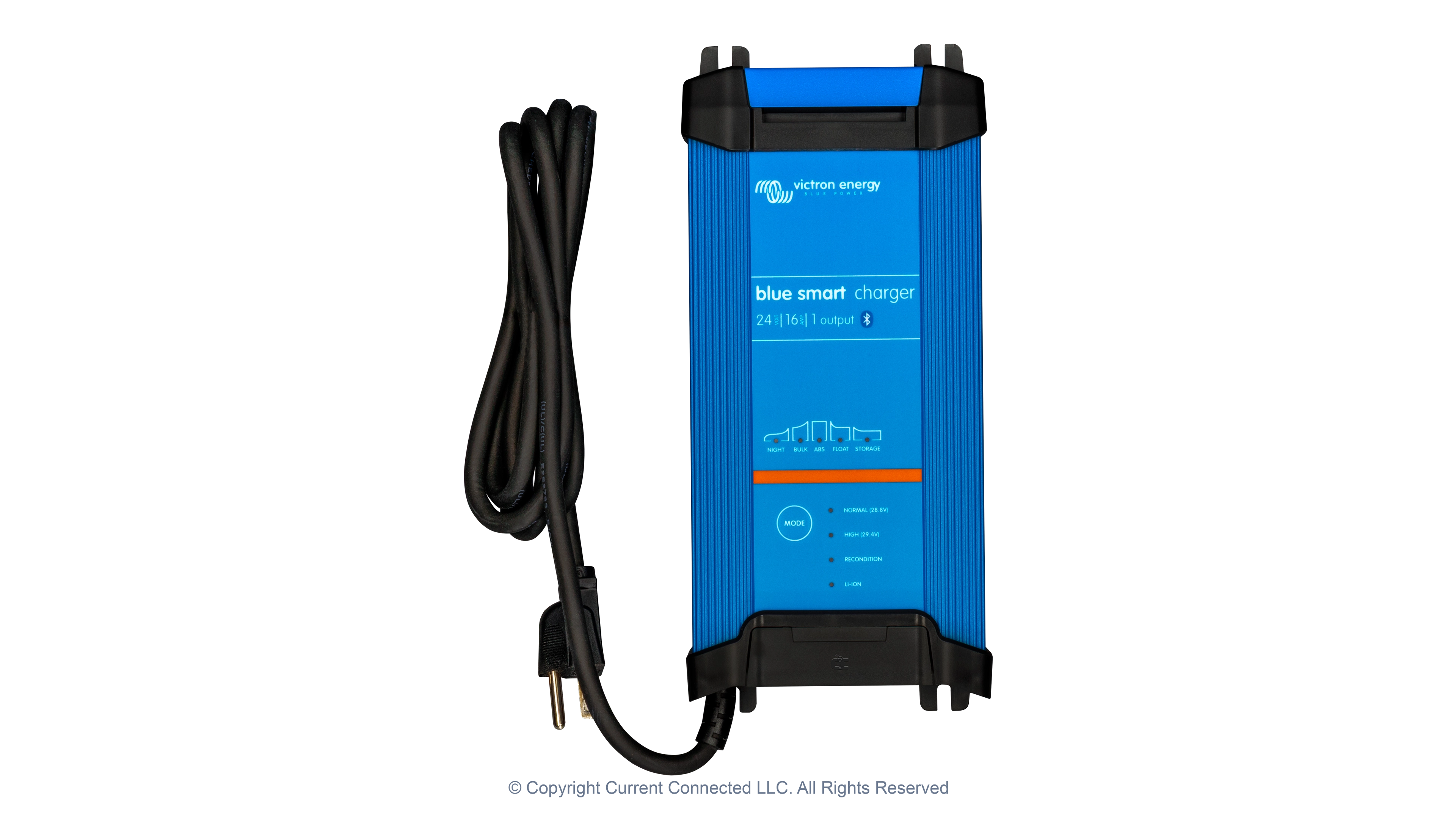 Victron - BPC241647102 - Blue Smart IP22 24V-16A Battery Charger - Top View High quality photo of the Victron - BPC241647102 - Blue Smart IP22 24V-16A Battery Charger - Top View. Photographed by Current Connected