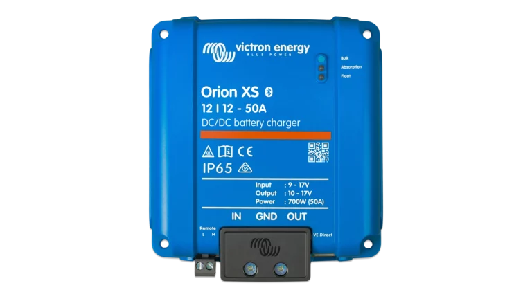 Victron Energy Orion XS DC-DC Battery Charger, XS 12/12-50A and XS 1400 Options for 12V or 24V Batteries, IP65