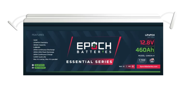 Epoch 12V 460Ah - Heated and Bluetooth - LiFePO4 Battery - Epoch Essentials