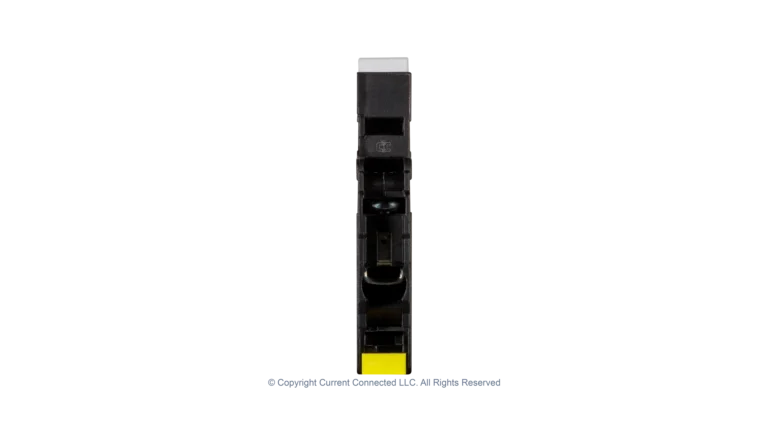 High quality photo of the Midnite Solar - MNEPV2 - 150Vdc Din-Rail Mount Polarized Circuit Breaker 2A - Bottom End View. Photographed by Current Connected