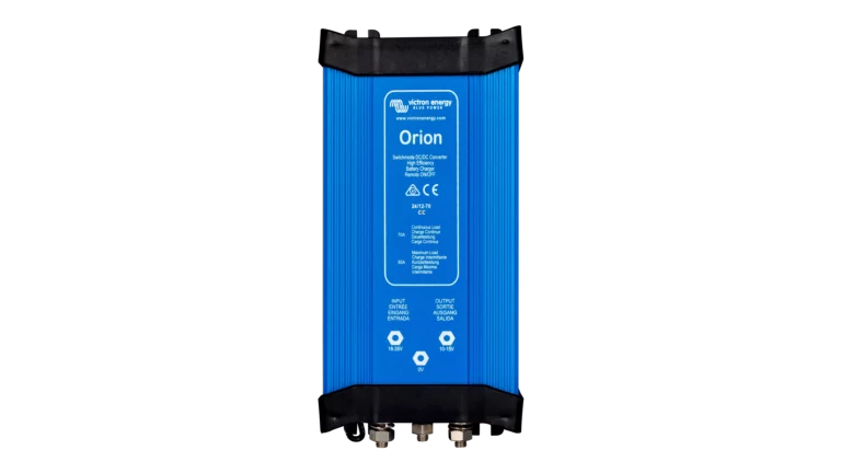 High quality photo of the Victron - ORI241270020 - Orion IP67 2412 70A Converter 30-30 - Top View. Photographed by Current Connected