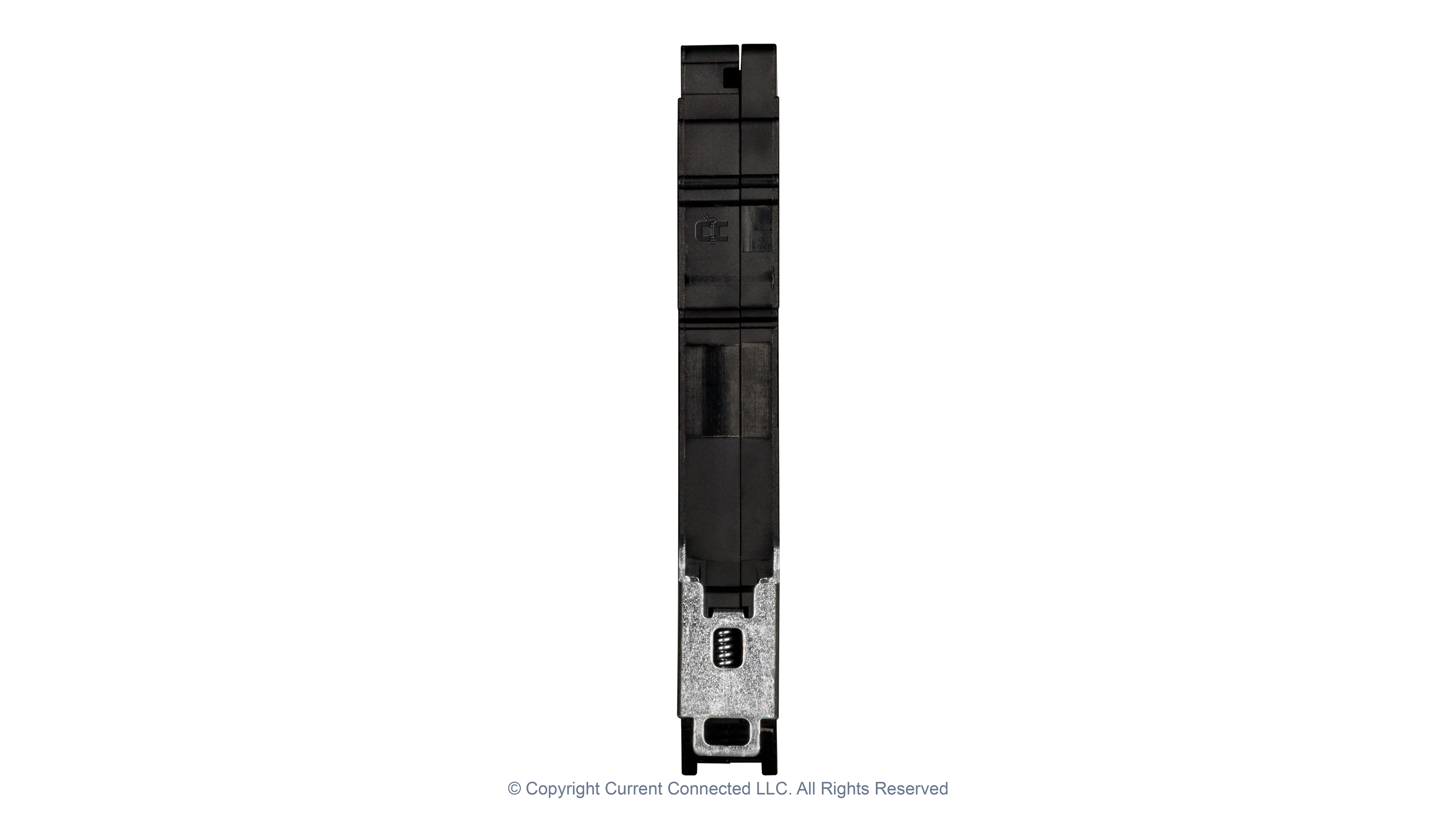 High quality photo of the Midnite Solar - MNEPV20-300-1PP - MidNite Solar MNEPV 300Vdc Din-Rail Mount Polarized Breakers 20A - Back View. Photographed by Current Connected