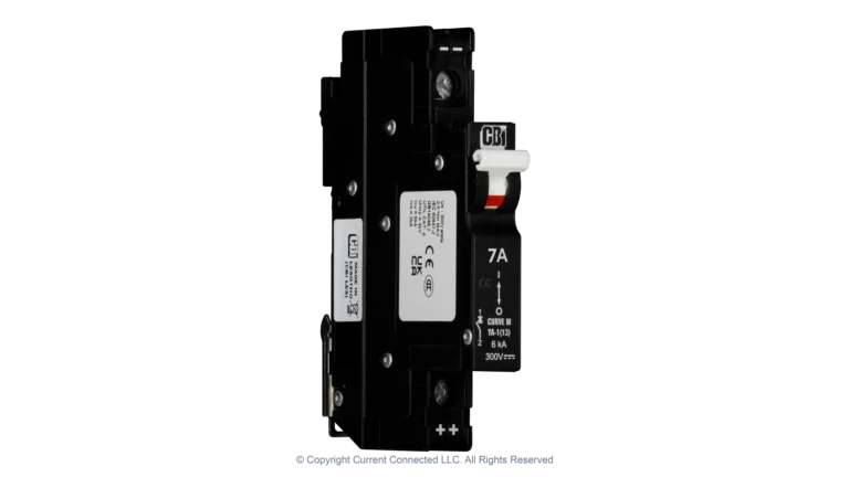 High quality photo of the Midnite Solar - MNEPV7-300-1PP - MidNite Solar MNEPV 300Vdc Din-Rail Mount Polarized Breakers - 7A. Photographed by Current Connected.