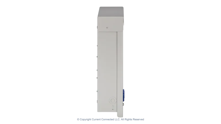 High quality photo of the Midnite Solar - MNTRANSITION - Transition Box - Side View. Photographed by Current Connected