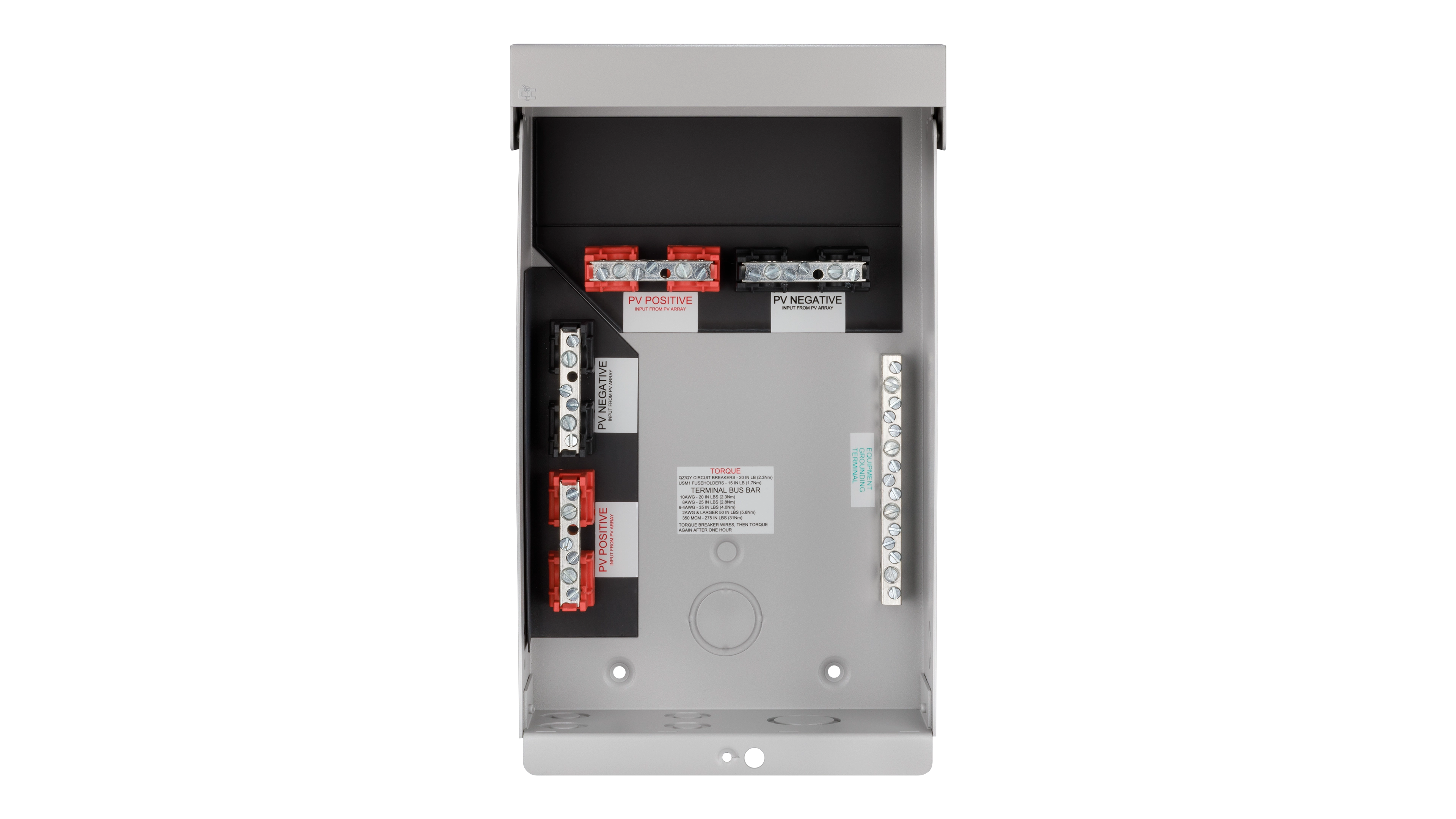High quality photo of the Midnite Solar - MNTRANSITION - Transition Box - Internal View. Photographed by Current Connected