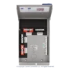 High quality photo of the Midnite Solar - MNTRANSITION - Transition Box - Internal and Cover View. Photographed by Current Connected