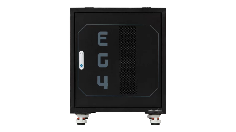 EG4 Pre-Assembled 3-Slot Battery Rack With Wheels for Server Rack Batteries