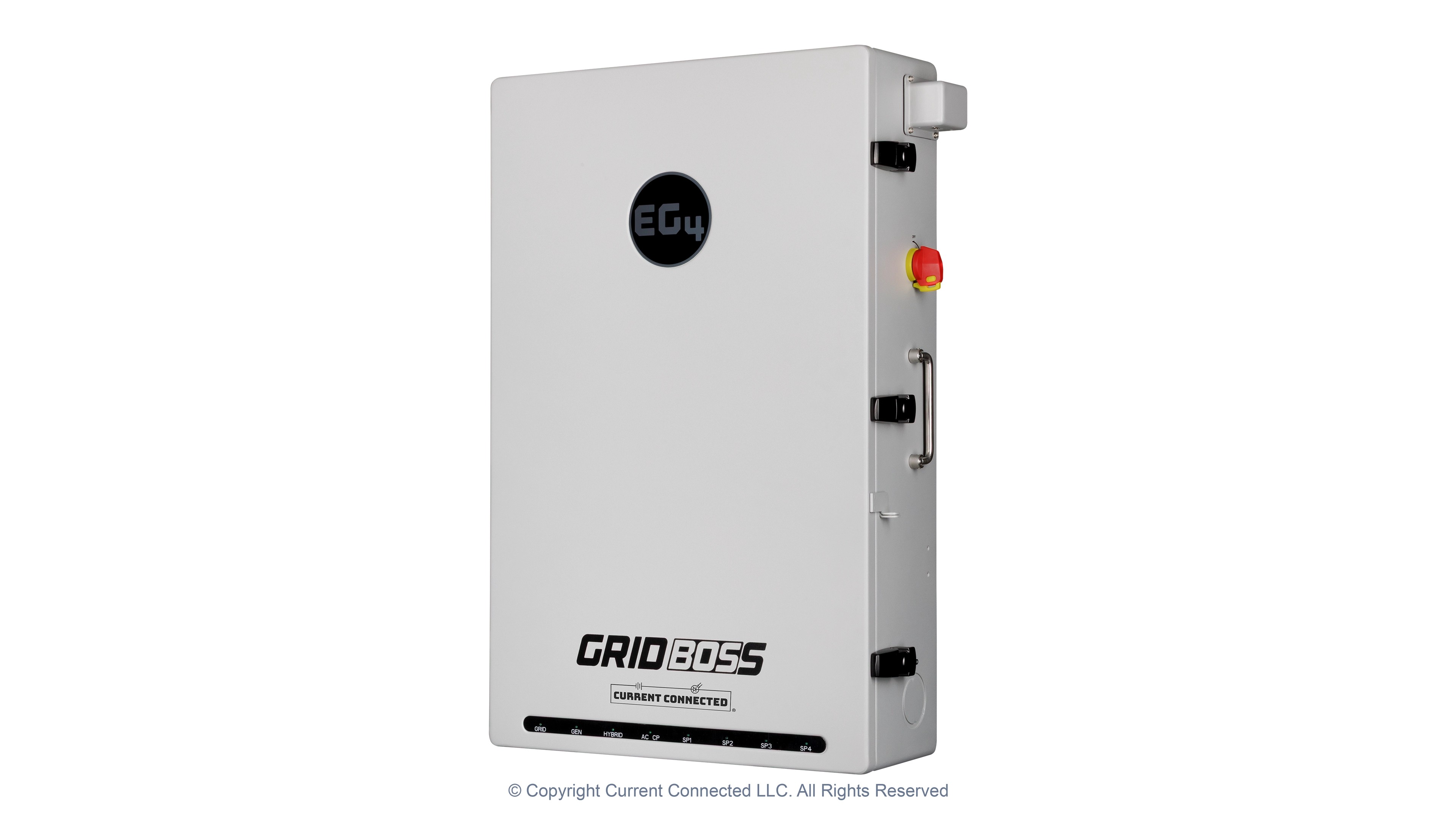 EG4 - EG4MID2P200AV2.1 - GridBOSS Microgrid Interconnect Device (MID) - Right Angled View High quality photo of the EG4 - EG4MID2P200AV2.1 - GridBOSS Microgrid Interconnect Device (MID) - Right Angle View. Photographed by Current Connected