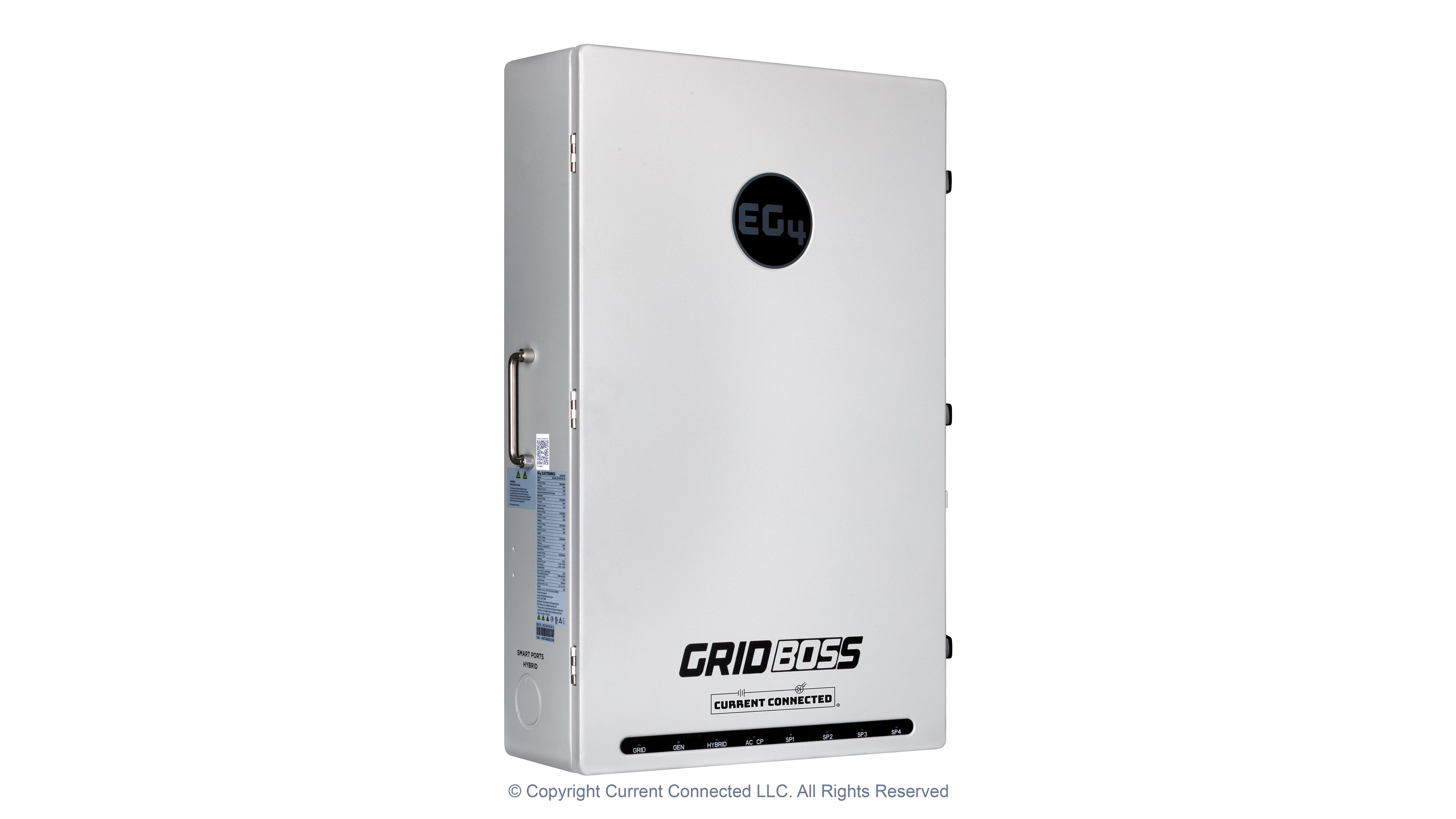 EG4 - EG4MID2P200AV2.1 - GridBOSS Microgrid Interconnect Device (MID) - Left Angle View High quality photo of the EG4 - EG4MID2P200AV2.1 - GridBOSS Microgrid Interconnect Device (MID) - Left Angle View. Photographed by Current Connected