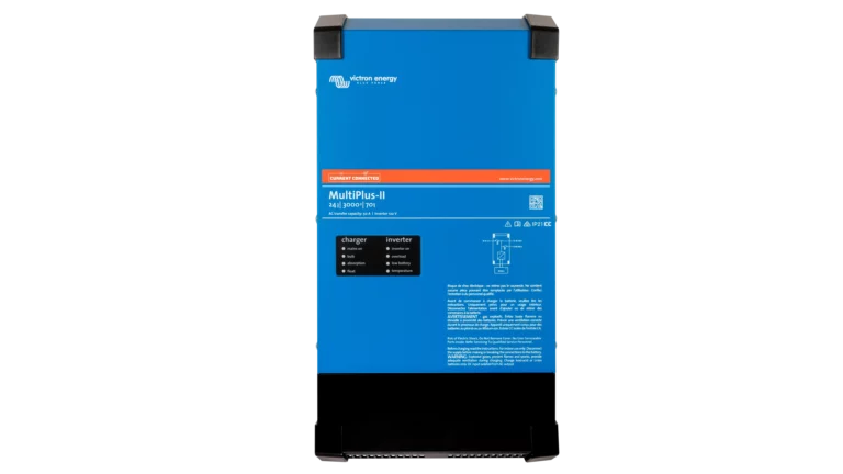 Victron Energy 24V Multiplus-2 3kVA 120V Inverter - 70A Charger (UL). This is a Front view display of the inverter by Victron Energy with no background.