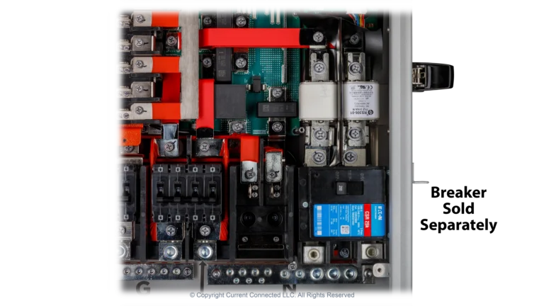 High quality photo of the EG4 Grid Boss MID Breaker Installed. Photographed by Current Connected.