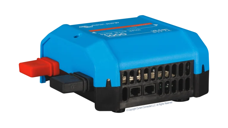 High quality photo of the Victron - LYN040102110 - Lynx Shunt VE - Angled Left View. Photographed by Current Connected