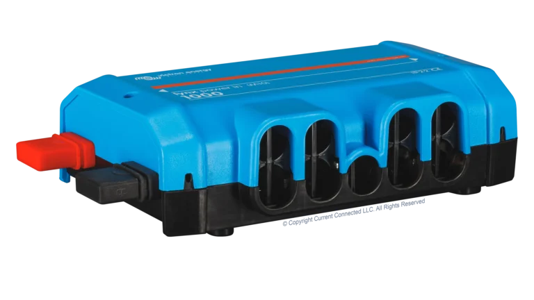 High quality photo of the Victron - LYN020102010 - Lynx Power In - Power Distribution System M10 - Angled Left View. Photographed by Current Connected