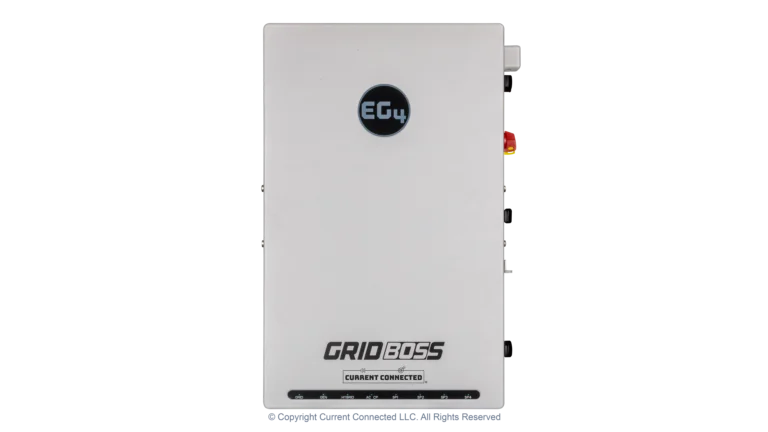 High quality photo of the EG4 - EG4MID2P200AV2.1 - GridBOSS Microgrid Interconnect Device (MID) - Front View. Photographed by Current Connected