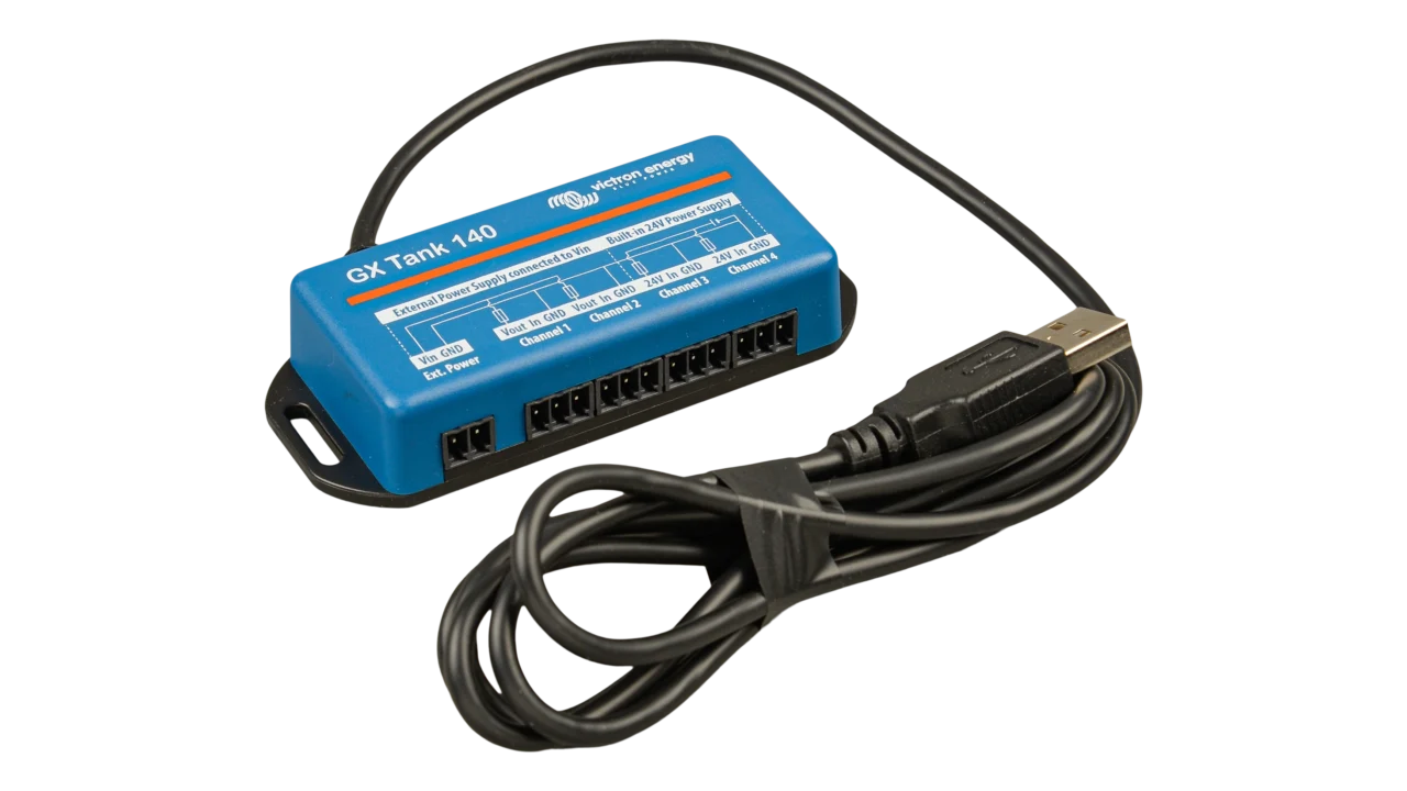 Victron - BPP920140100 - GX Tank 140 Angled Top Left View