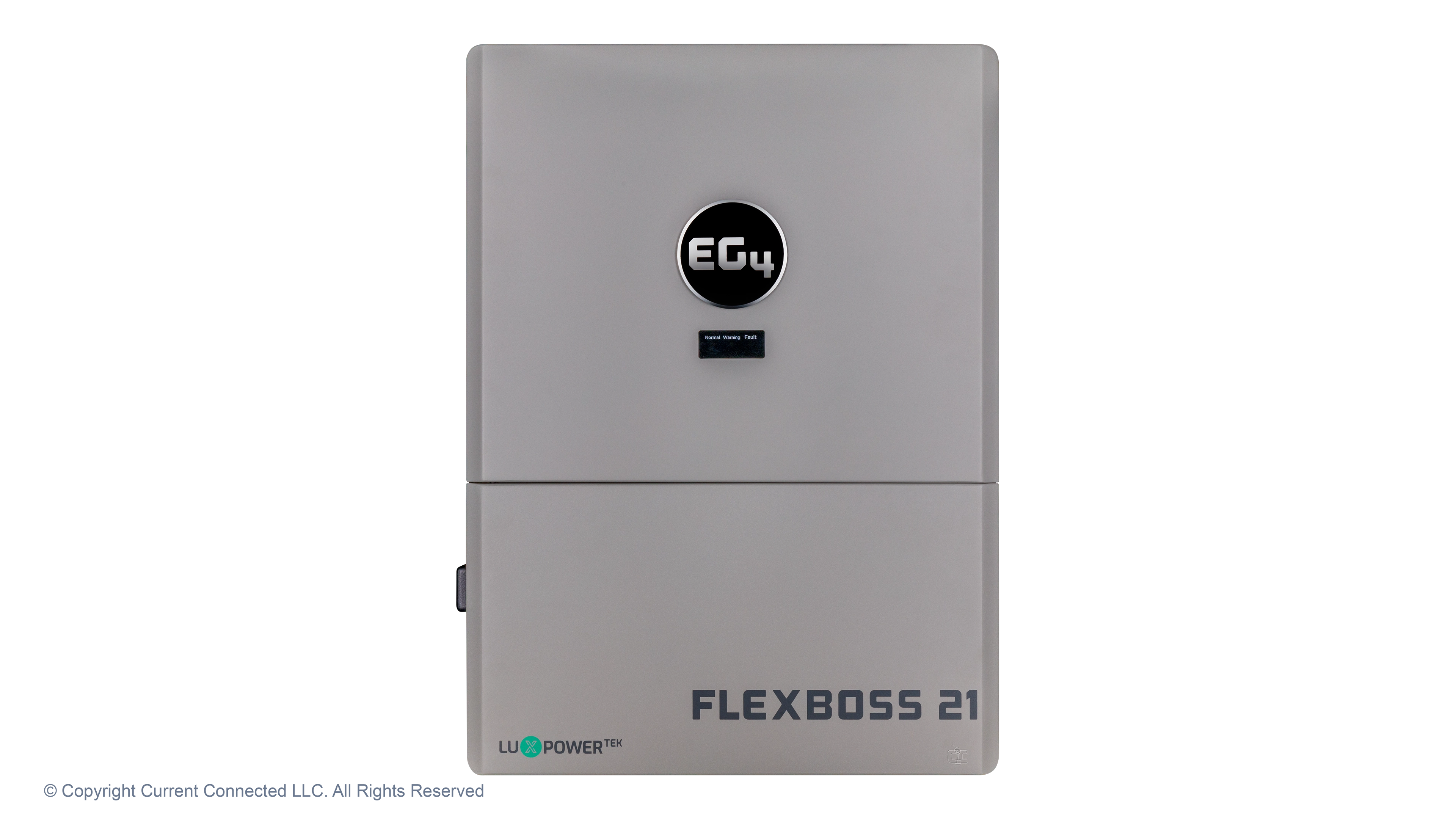 EG4 - EG4B3S1GBBRKR90AV1 - FlexBOSS21 Hybrid Inverter - Front View High quality photo of the EG4 - EG4B3S1GBBRKR90AV1 - FlexBOSS21 Hybrid Inverter - Front View. Photographed by Current Connected