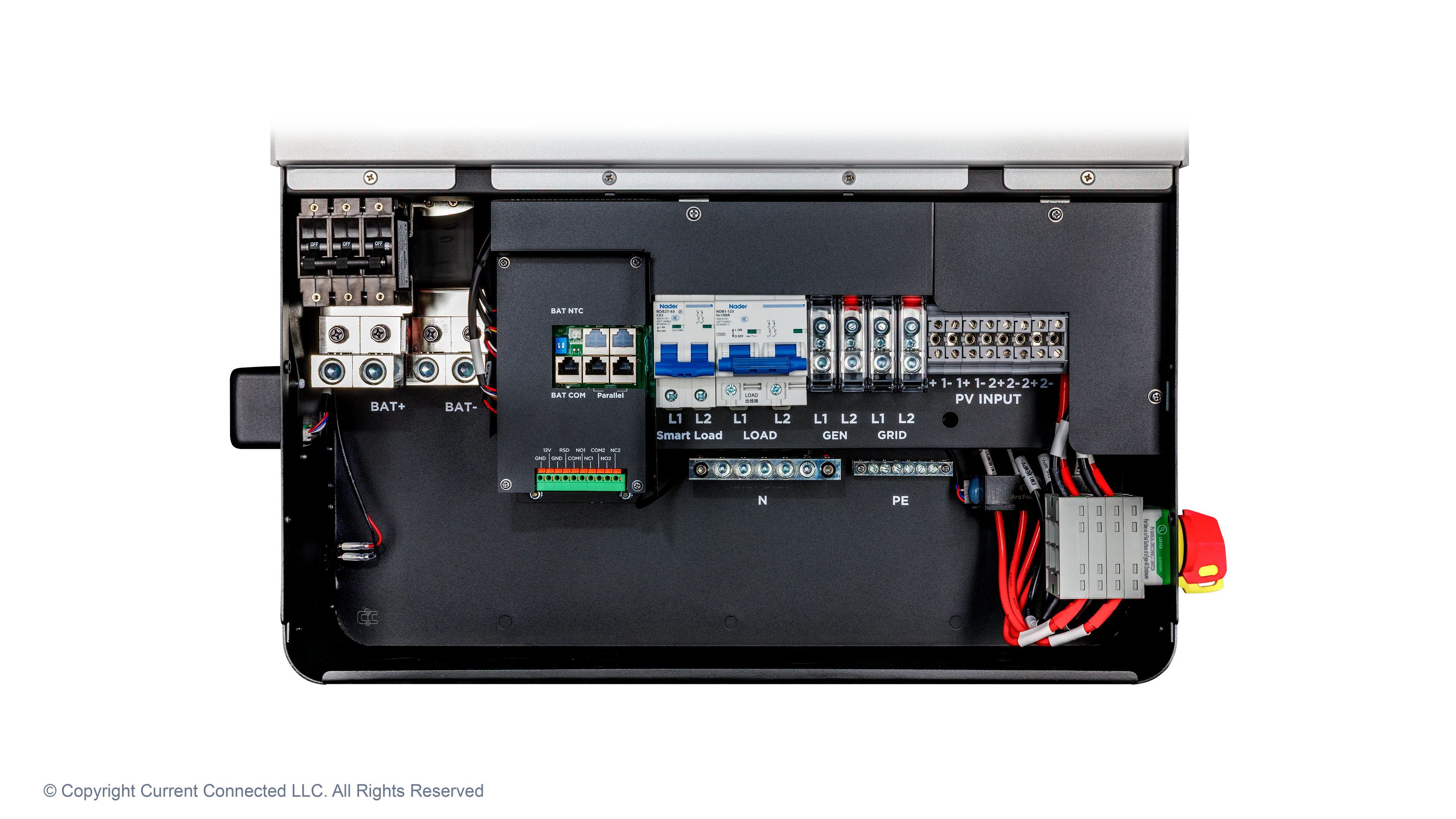 EG4 - EG412000XPV1 - 48V Off-Grid All-In-One - Internal View