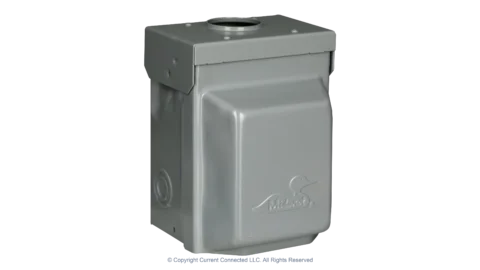 High quality photo of the Midwest - 784567575330 - 30A TT-30 Outdoor RV Outlet - ISO Left. Photographed by Current Connected