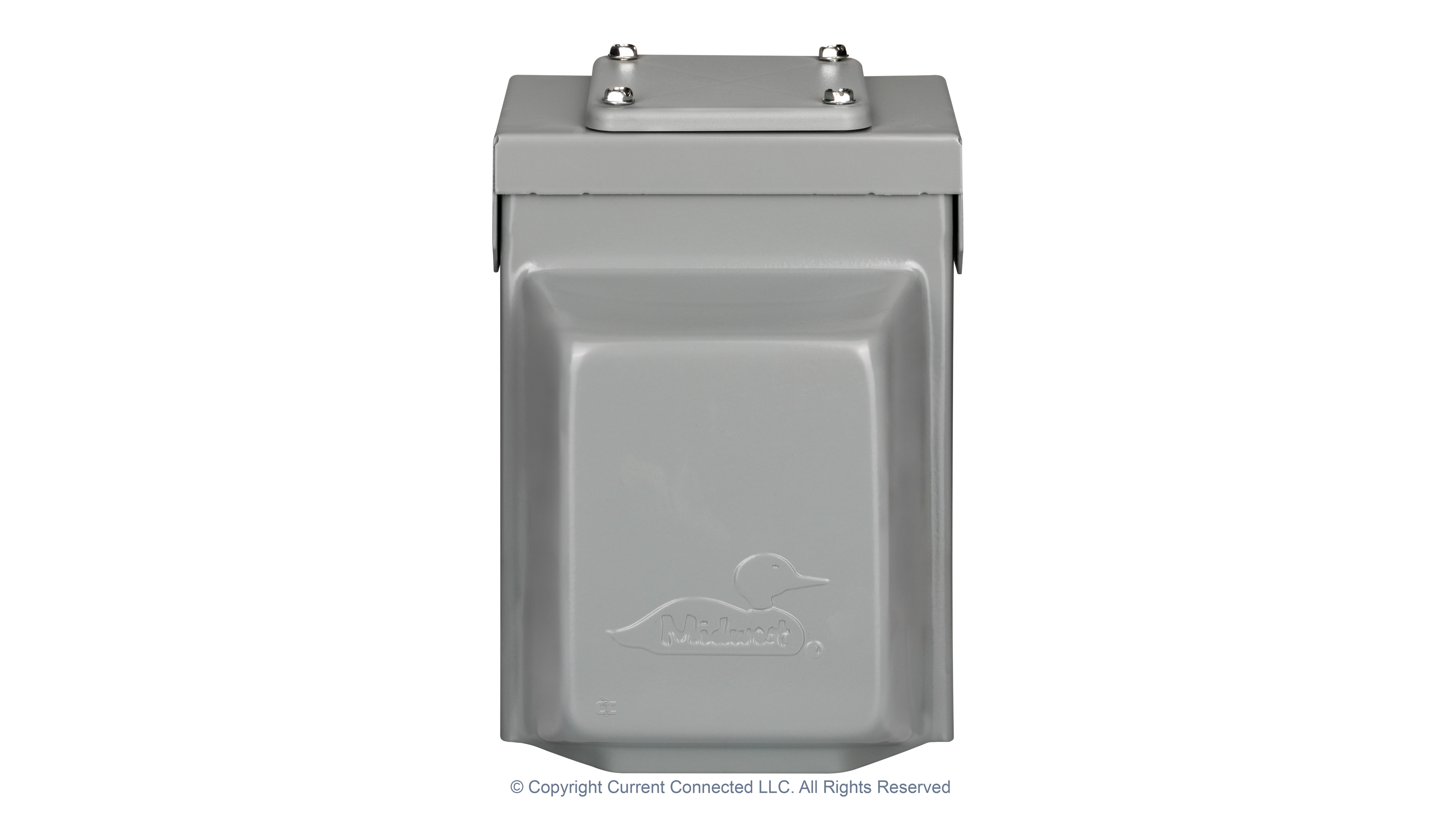 High quality photo of the Midwest - 784567575330 - 30A TT-30 Outdoor RV Outlet - Front Top Covered. Photographed by Current Connected