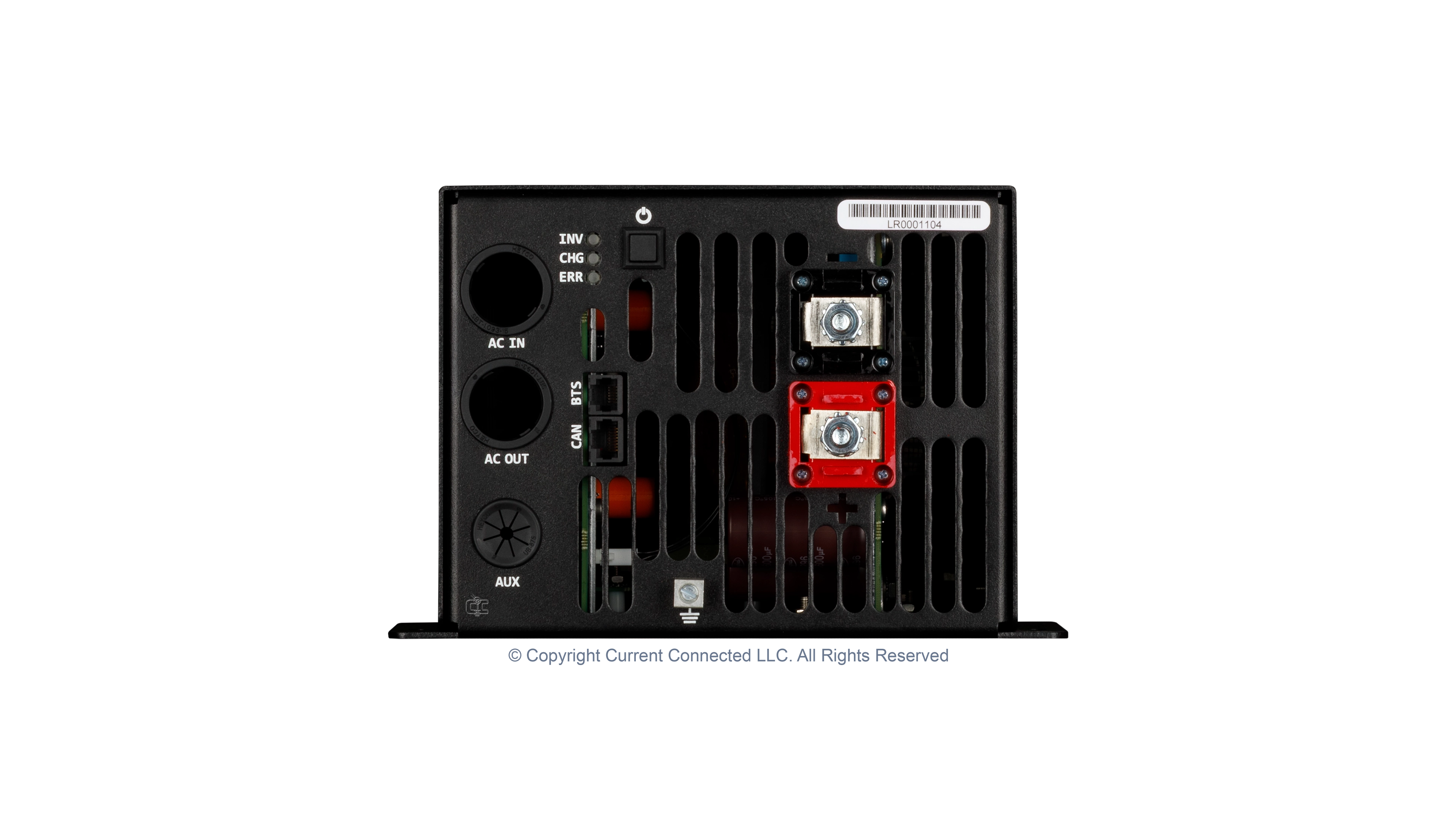 Midnite Solar - MNLR3648M - Little Rosie 48V 3600W 120V Inverter-60A Charger - Bottom View High quality photo of the Midnite Solar - MNLR3648M - Little Rosie 48V 3600W 120V Inverter-60A Charger - Bottom View. Photographed by Current Connected