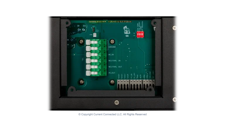 High quality photo of the Midnite Solar - MNLR3648M - Little Rosie 48V 3600W 120V Inverter MNLR3648M-60A Charger 15-15 - Connection Point. Photographed by Current Connected